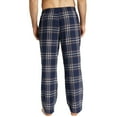 thumbnail image 4 of Onimisc Mens Pajama Pants Flannel Plaid Cotton Sleep Lounge Pants Warm Sleepwear Pants PJ Bottoms with Pockets and Button Fly, 3 Pack, 4 of 11