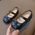 thumbnail image 4 of YHAJDS Girls Bow Flats Soft Sole Mary Jane Shoes Princess Casual School Uniform, 4 of 5