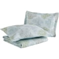 thumbnail image 5 of Laura Ashley  Saltwater Blue Reversible 3-piece Cotton Quilt Set, 5 of 14