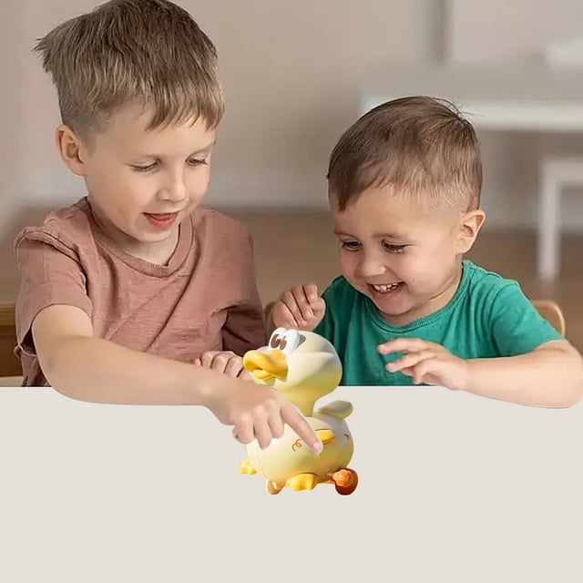 Uklsqma Wind up Rocking Animal Toy for Infants 0-3 Years | Plastic Crawling Encouragement | Motor Skill Development | Safe Stimulating Rocking Motion | Portable Toddler Activity Toy