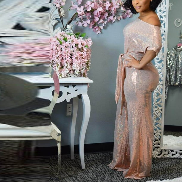 Jumpsuit evening deals dress