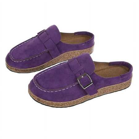 

Large Size Sandals Women‘s Baotou Outer Wear Belt Buckle 34 Size Half Slippers Women‘s Slippers Perennial Goods