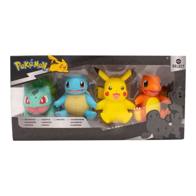 Figuras de Acción Pokémon Varios Personajes de Vinil Pokémon 4 Piezas