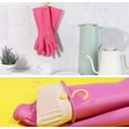 thumbnail image 5 of Myungjin (1 Pair) Reusable Waterproof Household Dishwashing Non-Slip Cleaning Rubber Gloves with Hang-Dry Hook ((X-Large)), 5 of 8
