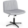 thumbnail image 1 of Costway Chaise Croisée Sans Roues avec Siège Grand Rembourré Doux Hauteur Réglable Moderne Gris, 1 of 10