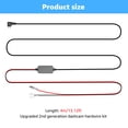 thumbnail image 2 of Kit de cableado para cámara de salpicadero MONDGE, cable USB C de 12 a 24 V a 5 V y 13 pies, 2 of 7