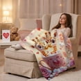 thumbnail image 6 of JoyMoreHome 2Pcs Valentine Day Throw Blanket, Soft Plush Decorative Blanket, Warm 27.6x39.4 Inch Warm Throw Blanket for Office, Livingroom, Sofa, Bedroom, 6 of 7