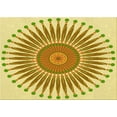 thumbnail image 1 of Ahgly Company Machine Washable Indoor Rectangle Transitional Sedona Brown Area Rugs, 7' x 9', 1 of 7