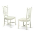 thumbnail image 2 of East West Furniture Oxford 3-piece Traditional Wood Dining Set in Linen White, 2 of 7