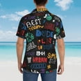 thumbnail image 4 of Fotbe Basketball Camisa Hawaiana para Hombre Unisex – Camisa Casual de Verano con Botones de Manga Corta de Algodón y Lino,Medium, 4 of 7