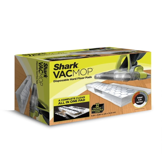 Shark VACMOP Disposable Hard Floor Pad Refills, Compatible with VM252 & VM180, No-Touch Disposal, for use on All Sealed Floors -