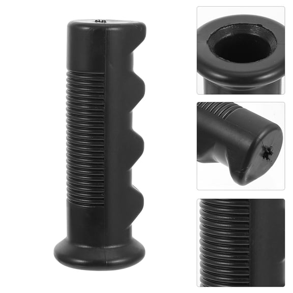 Beaupretty 4Pcs Black Trolley Cart Handle Wraps Rubber Protective Covers for Supermarket Use