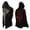 Black-D, variant on Kcolen Men Norse Viking Hooded Cardigan, Halloween Graphic Print Mid-Length Open Front Coat for Halloween Party Motorcycle Wear