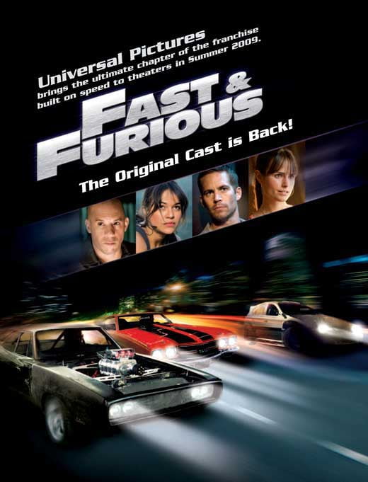 Fast and Furious 4 - movie POSTER (UK Style C) (11