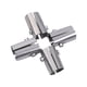 thumbnail image 4 of Conector de tubería de acero inoxidable Accesorios de unión de abrazadera de tubería Conector de abrazadera de tubería 5 vías, 4 of 9