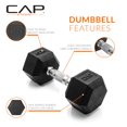 thumbnail image 3 of Par de Mancuernas Hexagonales Recubiertas CAP Barbell 11,3 kg, 3 of 6