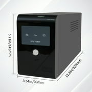 UPS 500VA/300W 120V Backup Power Supply, 3 Sockets, Backup Battery with Surge Protection, Only Suitable for Desktop computer