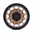thumbnail image 3 of 17x9 Fuel FC884 Fortress Matte Bronze With Gloss Black Wheel 6x5.5 (-12mm), 3 of 3