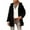 Black, variant on Womens Sherpa Fleece Jacket Hooded Fuzzy Warm Winter Coats with Pockets Faux Shearling Fluffy Outerwear (XL, Black)