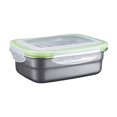 thumbnail image 2 of HBBKVI Bento Box 304 Stainless Steel Refrigerator Sealed Box with Lid Organizer Rectangular Bento Box Lunch Box 10.1oz Leak-Proof Bento Box, 2 of 9