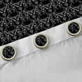 thumbnail image 4 of Feelyou Black Mandala Damask Curtains Pack of 2 (52x84 Each), Butterfly Window Curtains, 4 of 6