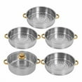 thumbnail image 5 of 5-Tier Stainless Steel Steamer Cooking Pot with 9L Capacity and Baskets, 5 of 12