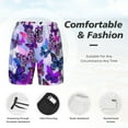 thumbnail image 5 of Gaeub Flying Butterflies Mens Swim Trunks Stretch Beach Shorts Quick Dry for Men Swim Shorts Swimwear with Pockets- Medium, 5 of 9