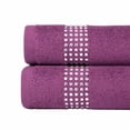 thumbnail image 5 of Sparkles Home  Stripe Rhinestone Hand Towel (Set of 2) - Purple, 5 of 5