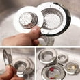 thumbnail image 3 of Se adapta a tamaños de 1,5" a 4,45", coladores de pelo para fregaderos de cocina y baño, tapones, juego de protectores universales para desagües de ducha y bañera (paquete de 4), 3 of 6