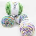 thumbnail image 4 of Beginner Crochet Yarn,Fairyland Rainbow Yarn,Gradient Rainbow Cotton for Crocheting & Knitting - Yarn Craft Yarn with Vibrant Colors,Soft Cotton for Scarves,Shawls,Blankets & Garments(2pcs,Off-White), 4 of 9