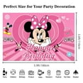 thumbnail image 2 of Happy Birthday Minnie Anime Cartoon Theme Backdrops Banner Birthday Party Decor Supplies,5.9x3.6ft, 2 of 4