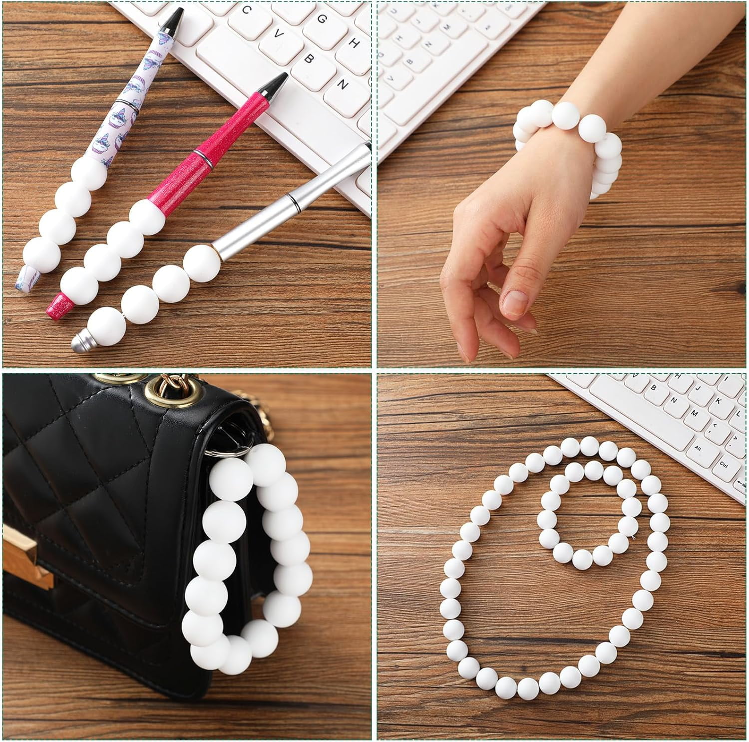 GYTY   500 Pcs 15mm Silicone Beads Mixed Round Silicone Beads Bracelet Making Kit Focal Beads Loose Beads for DIY Craft Necklace Jewelry Bracelet Lanyard Keychain Making (50 Colors)
