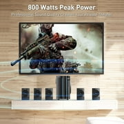 Bobtot Home Theater System 800 Watts Peak Power 6.5 Subwoofer 5.1/2.1 Surround Sound Stereo Bluetooth Speakers Systems for TV