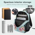 thumbnail image 5 of Aplkyhs Horse Flower School Backpack for Boys Girls Ages 6-18 Large Capacity Multi Compartment Ergonomic Padded Adjustable Straps for Elementary Middle High School Daily Use, 5 of 7