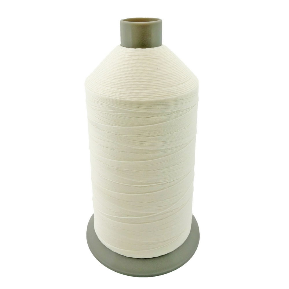 White Bonded Nylon Upholstery Thread Size 138, Tex 135, 16 Oz. 3000