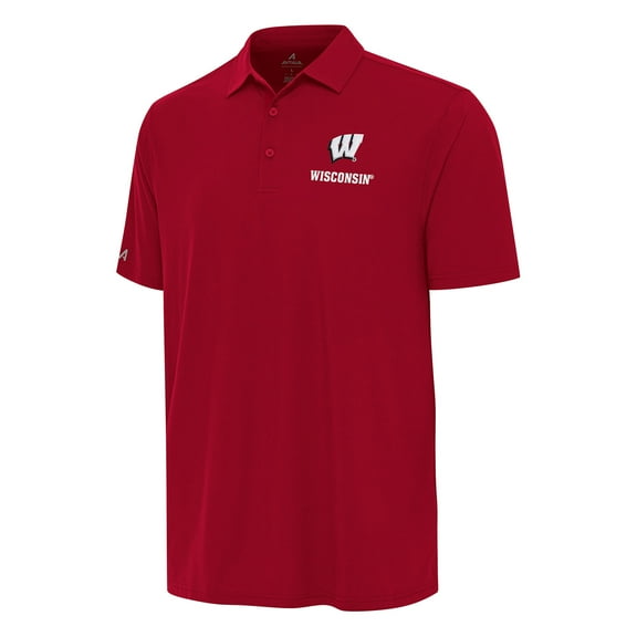 Men's Antigua Red Wisconsin Badgers Era Polo