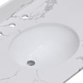 thumbnail image 4 of 19"x16" Oval Undermount Ceramic Bathroom Sink No Faucet Holes Durable and Reliable Resistant to Bacterial Growth for Bathroom, 4 of 6