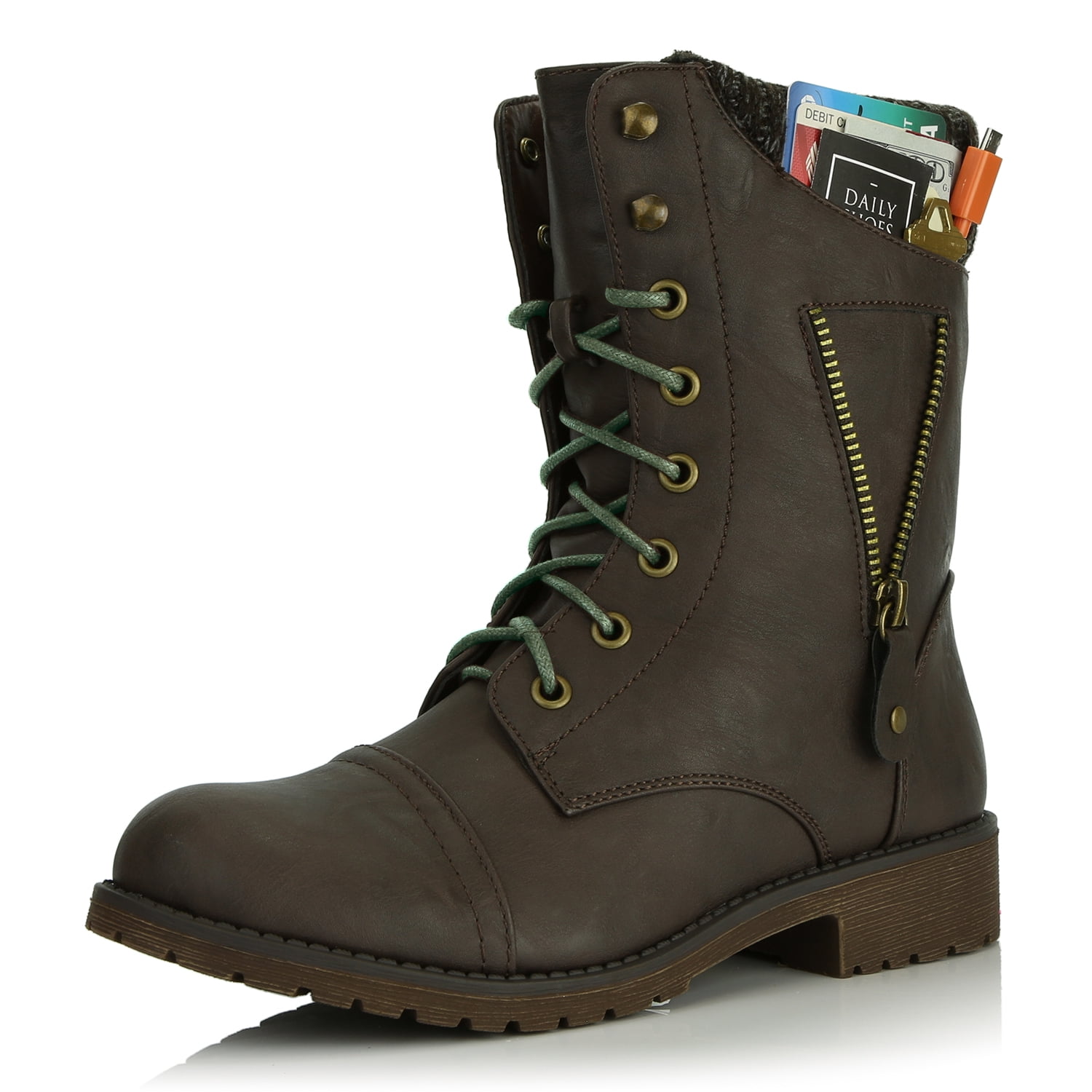 low heel martin boots