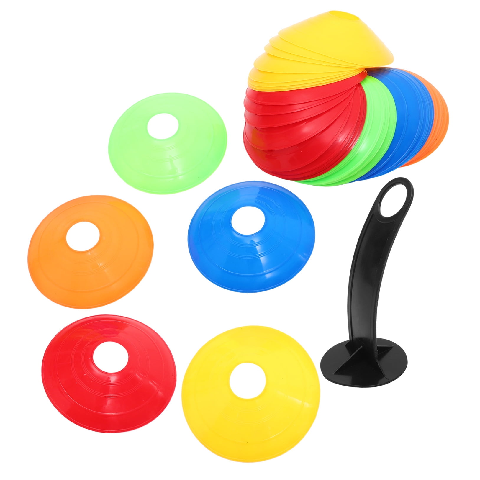UPOUART Portable Football Training Cones Set - Plastic Agility Discs for Speed, Coordination & Sports