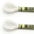 thumbnail image 1 of 2 Pieces Embroidery Threads Metallic Needle Crafts Knitting Supply Handcraft String Supplies Sewing Skeins Beautiful Decorations whiteE5200, 1 of 6
