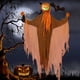 thumbnail image 5 of Adorno colgante de cabeza de calabaza con luz verde Wosthever decoración para fiesta de Halloween, 5 of 6