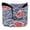 Red Blue Japanese Wave, variant on Haosy Red Blue Japanese Wave Golf Mallet Putter Cover Strong Magnetic Leather Golf Club Headcover Closure