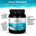 thumbnail image 5 of Swanson 100% Certified Organic Flavor Free Coconut Oil Cooking Baking Frying Beauty EFAs MCTs 3 lbs 6 ounces (1.53 kg) Solid Oil, 5 of 5