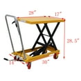 thumbnail image 2 of INTSUPERMAI 440Lbs Hydraulic Scissor Lift Table Cart Platform with Wheels, 2 of 7