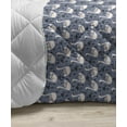 thumbnail image 3 of Swans Down Alternative Comforter, Repetitive Spring Blooming Gracious Animal Floral Print, Microfiber Quilt for All Season, 5 Sizes, Pale Pink Sea Blue, by Ambesonne, 3 of 3