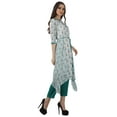 thumbnail image 3 of Moomaya Indian Tunic Top Pant Set 3/4 Sleeves Printed Women Designer Kurta Kurti, 3 of 6