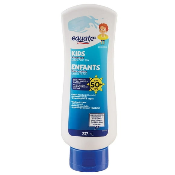Equate Kids SPF 50+ Sunscreen Lotion, 237 mL
