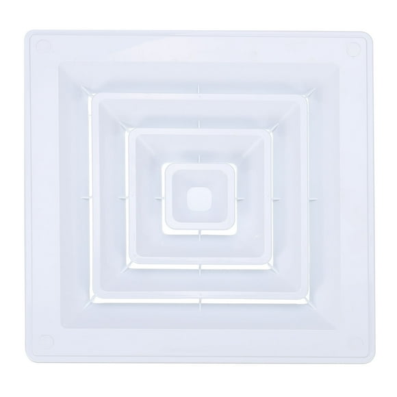 Cubierta de Ventilación Cuadrada Uxcell 10 x 10 pulgadas, 1 pieza de Rejilla de Retorno de Aire para Ventilación en Hogar y Oficina, Blanca