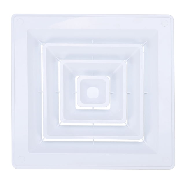 Cubierta de Ventilación Cuadrada Uxcell 10 x 10 pulgadas, 1 pieza de Rejilla de Retorno de Aire para Ventilación en Hogar y Oficina, Blanca