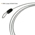 thumbnail image 4 of Unique Bargains Coated Security Steel Cable Luggage Lock Rope Double Loop 2pcs Transparent, 4 of 5
